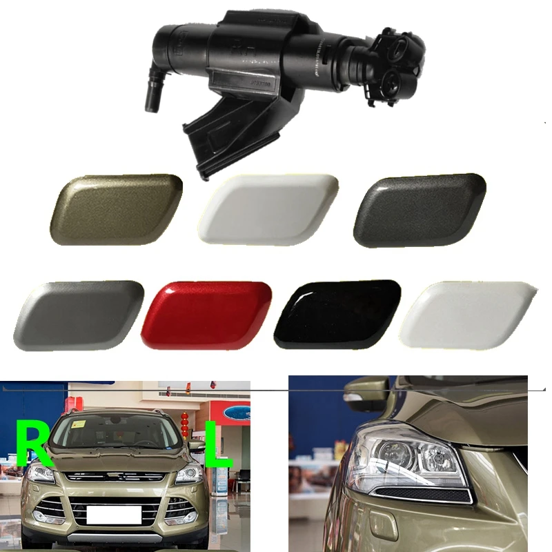 

Car Exterior Front Headlight Washer Spray Jet Nozzle Cover Cap For Ford Kuga 2012 2013 2014 2015 2016