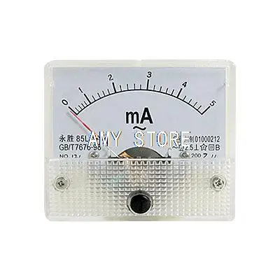 85L1-A класс 2 5 точность переменного тока мА аналоговый панельный измеритель