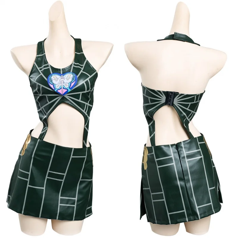 

Anime JoJo‘s Bizarre Adventure Stone Ocean Jolyne Cujoh Cosplay Costume Skirt Outfits Halloween Carnival Suit