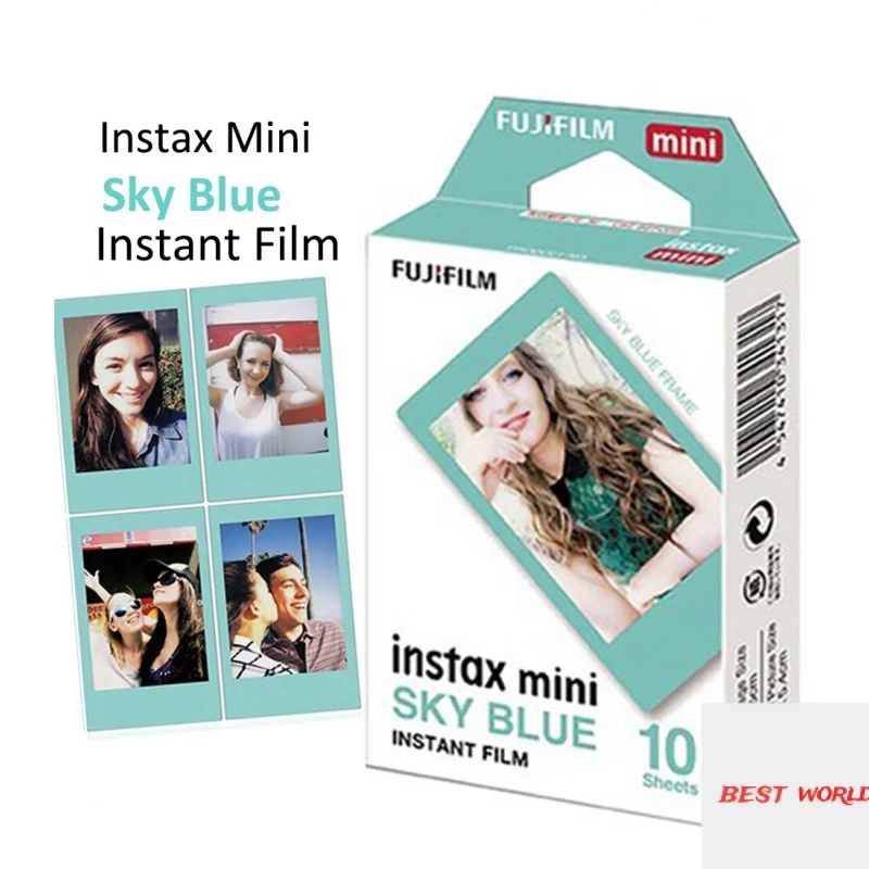 

Fujifilm Instax Mini Film Sky Blue 50 Sheets for FujiFilm Mini 8 9 11 7s 90 Camera Polaroid 300 50s SP-1 SP-2 Mini Link