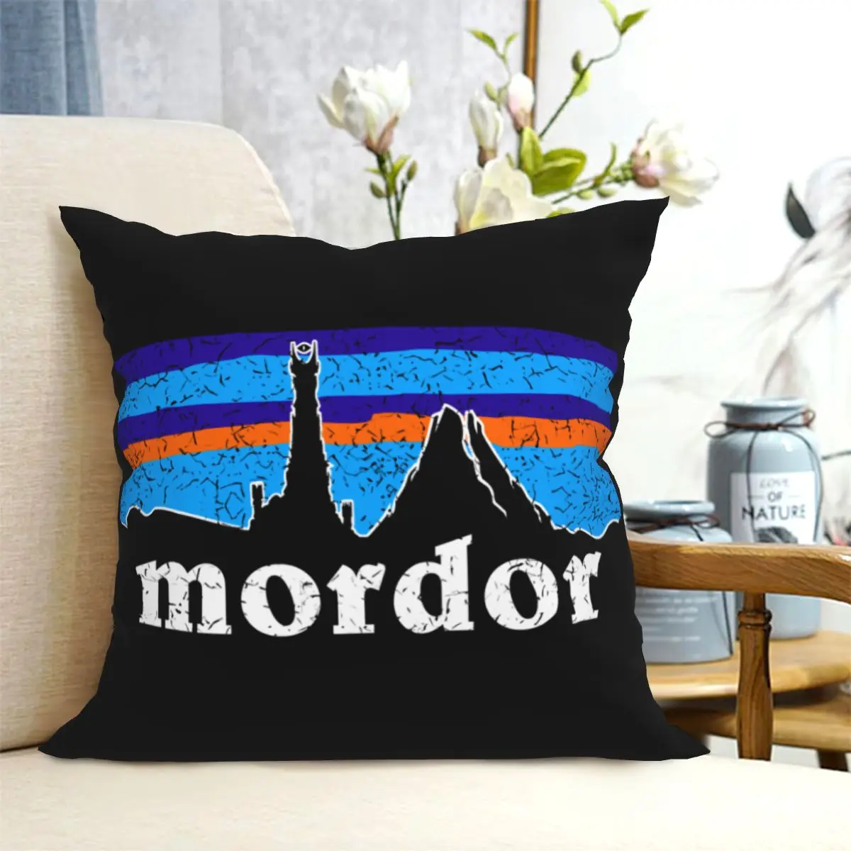 Sleep Mordor Lord Of Frodo The Rings Sam Sauron Symbol Sign Tower Logo 01 Pillowcase Throw Pillow Cover Vintage | Дом и сад