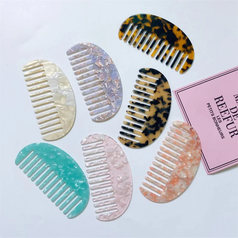 

Hair Combs Anti-static Hair Comb Brush Hairdress Salon Styling Tools Hairdressing Styling Curly Hair Combs Acetate Plate Comb