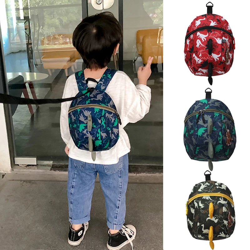 

Children's Cartoon Dinosaur Backpack for Teenager Cute Kindergarten Schoolbag Waterproof Kids Book Bags Boy Girls Anti Lost Link