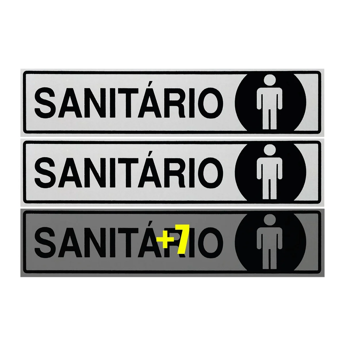 

Combo 10 Men's Sanitary Signal Plates 30x7 Access-B-525 F9e