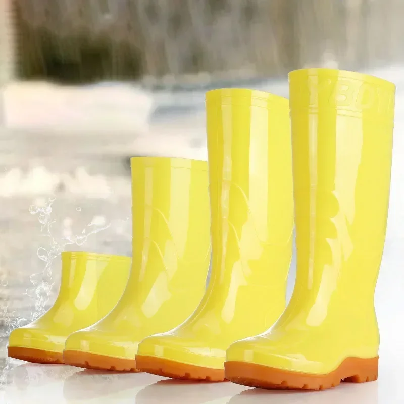 Ботинки резиновые для мужчин и женщин высокие водонепроницаемые Нескользящие