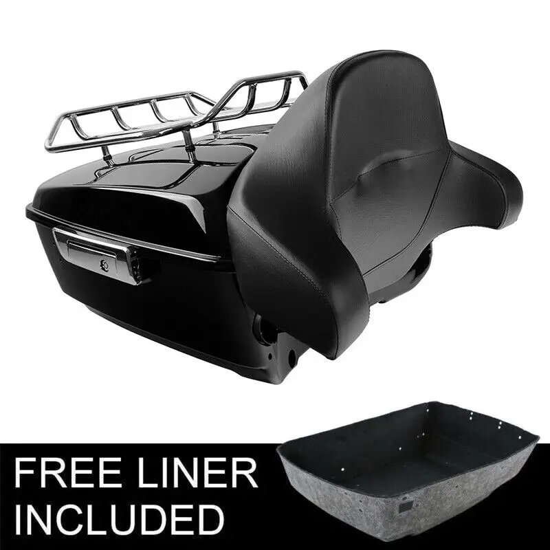 

Багажник мотоцикла King со спинкой стойки, подходит для Harley Street Road Glide Road King Electra Street Glide 2014-2024