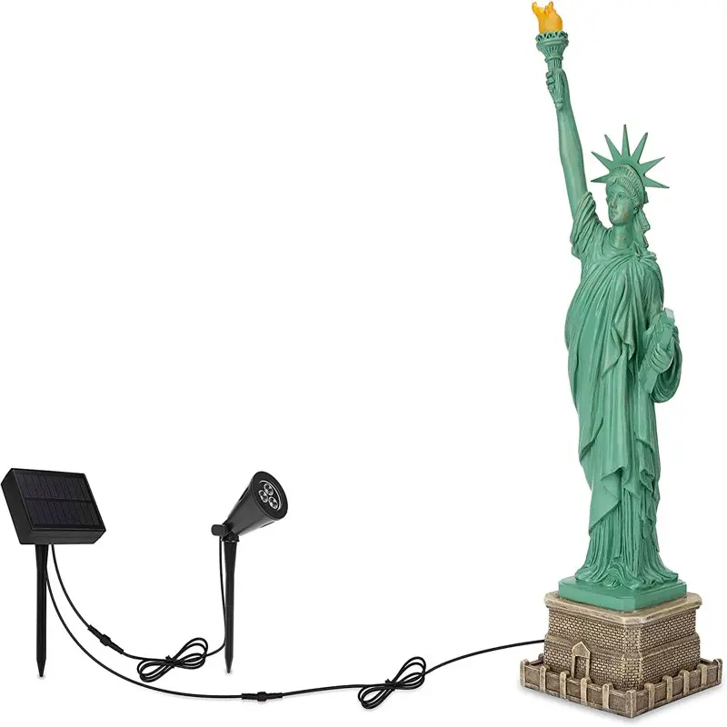 

Statue with Solar Spotlight