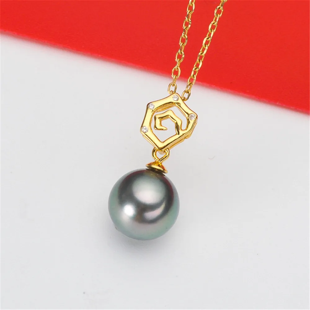 

S925 Sterling Silver Pearl Pendant Settings Blank/Base For DIY Pendant Jewelry Making Accessories Suitable for 8-13mm Bead