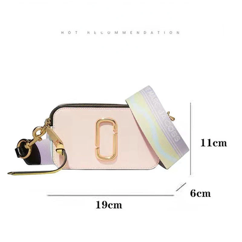 

Marc Jacobs Color Matching Women's Shoulder Crossbody Fashion Small Square Bag Camera Bag Star Internet crossbody bags for women