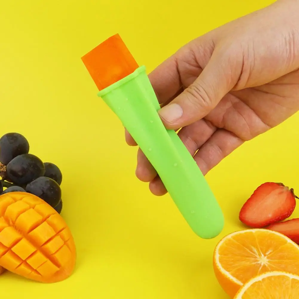 

Ice Cream Mold Five-pointed Star Shape Reusable Easy to Release 3D Silicone Ice Cream Mold Popsicle Mold for Refrigerator