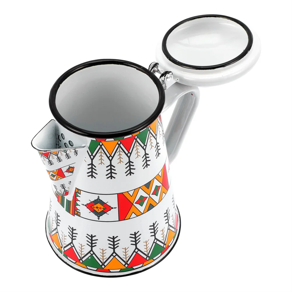 

Enamel Coffee Maker Household Jug Food Oil Container Large Capacity Tea Kettle