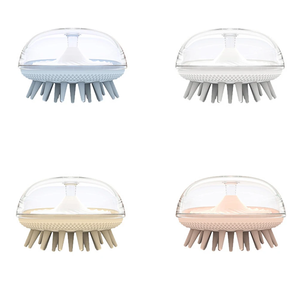 

Dog Bath Silicone Brush Soothing Massage Rubber Comb for Dogs and Cats Shower Massage Combs TPR+PP+PS Rounded Handle CLH@8