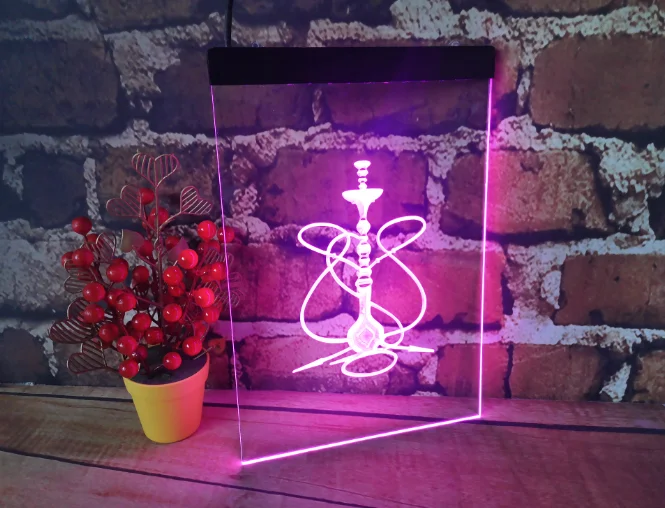 Магазин кальяна домашняя комната мужская пещера украшение светодиодная