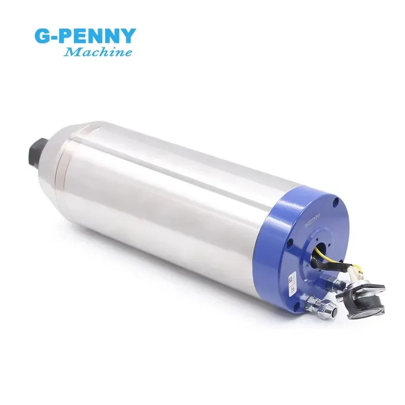 Фото Горячая распродажа: индивидуальная настройка Gpenny 3.7KW ER20 D100 220В/380В, шпиндель с водяным охлаждением для обработки металла, 300 Гц, 4000-9000 об/мин, для фрезеровки на станках с ЧПУ. №4