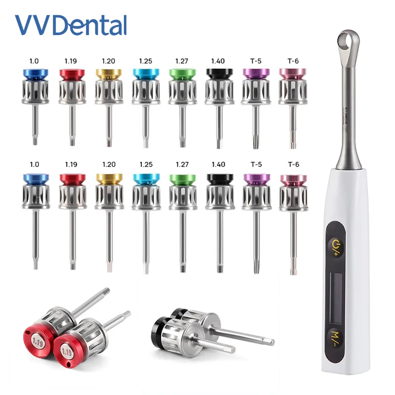 Фото Беспроводной набор для имплантации VV Dental с 16 насадками, профессиональный динамометрический ключ для имплантации и протезирования №2