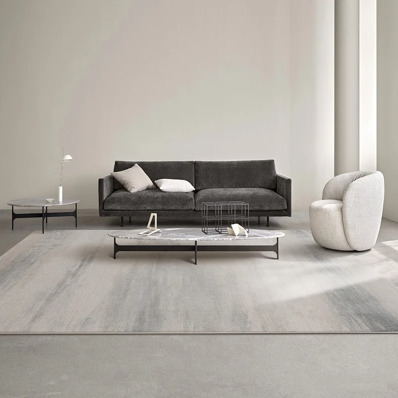 

Large Decorative Living Room Sofa Soft Carpet Northern Europe Cream Rug Bedroom Light Luxury Polyester Thickened Furry Floor Mat