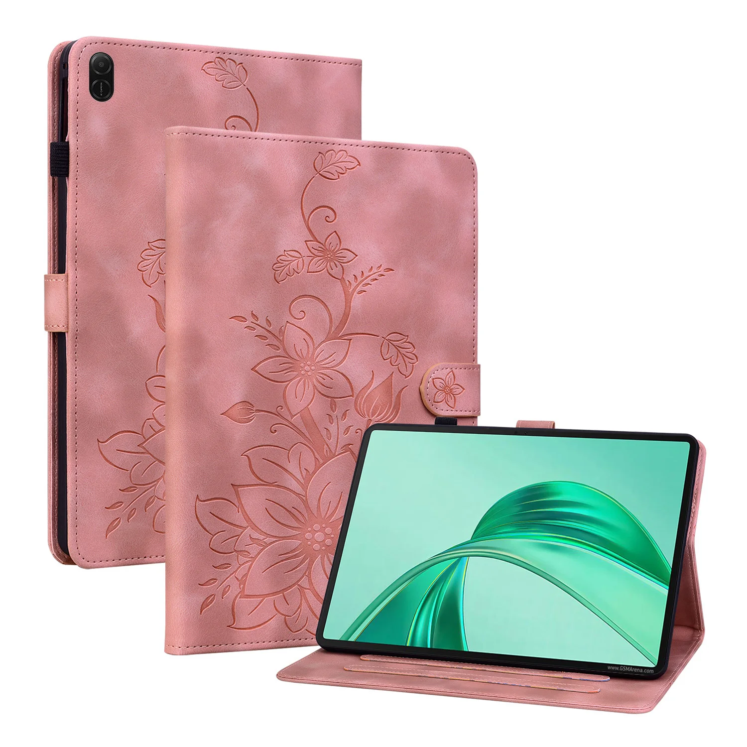 Для Honor Pad X8A NDL-W09 11 дюймов 2024 Чехол HonorPad с принтом Lily Flower Задняя крышка из ТПУ