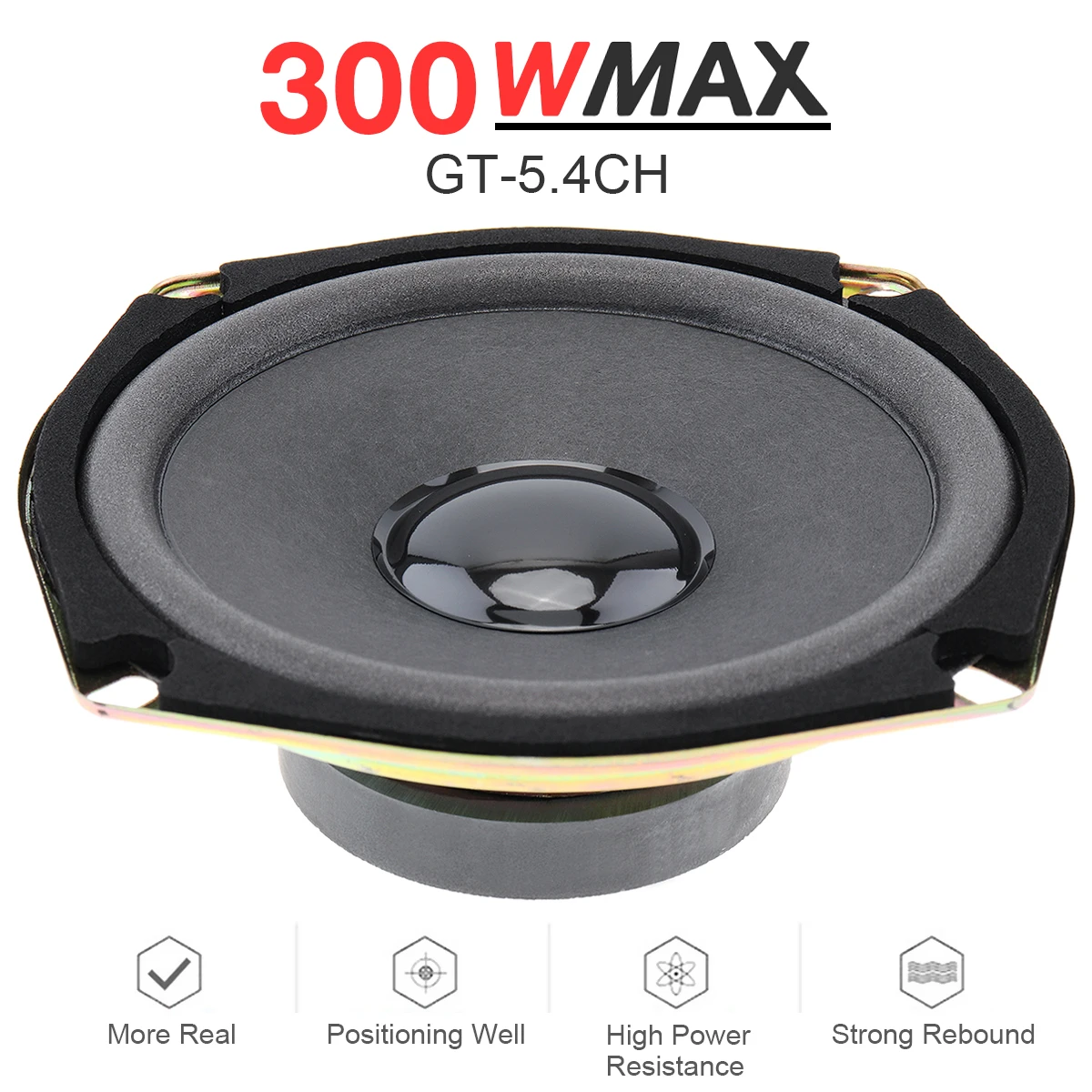

1pc 5 Inch 300W Car Coaxial Speaker Vehicle Door Auto Audio Music Stereo Full Range Frequency Hifi Speakers Loudspeaker For Cars