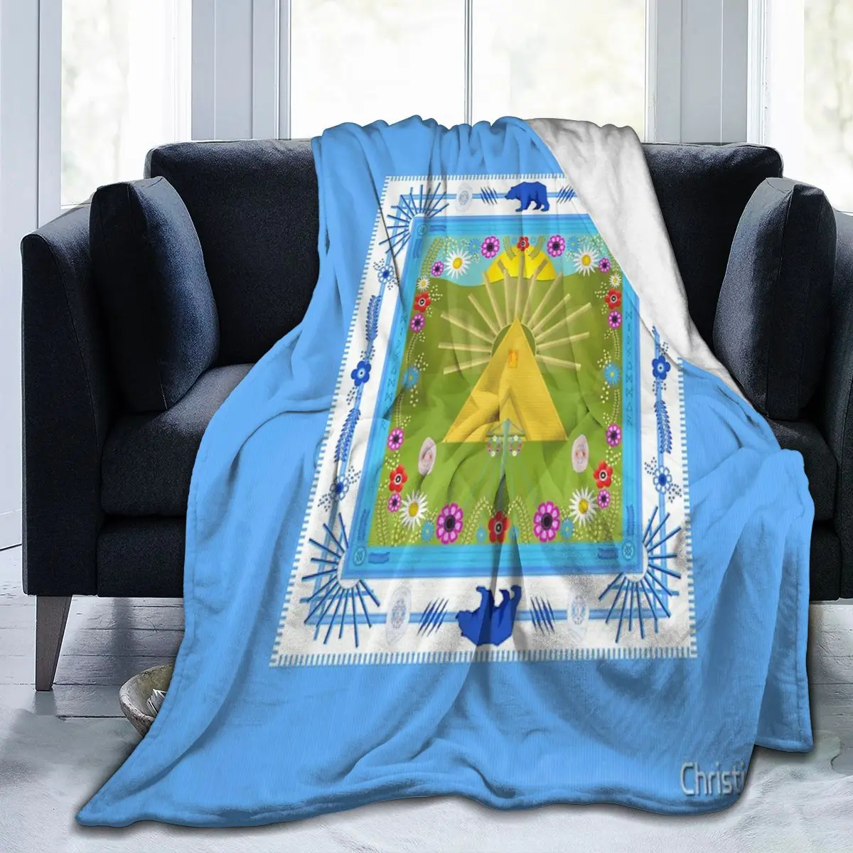 

Одеяло MIDSOMMAR, одеяло для лица, растение, кемпинг, подарок на день рождения, разные размеры