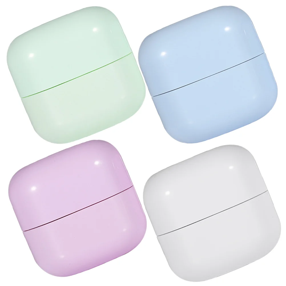 

4 Pcs Face Cream Jars Small Containers Lids Lotions Creams Travel Plastic Toiletries Skin Care