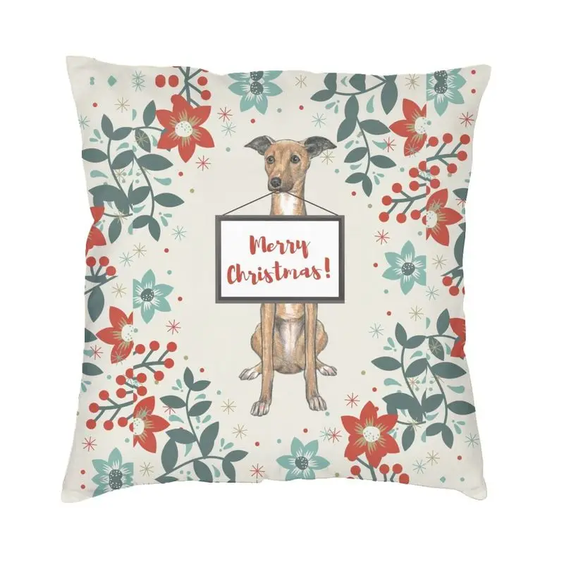 

Наволочка в скандинавском стиле с изображением рождественской собаки, наволочка для подушки, домашний декор, наволочка для дивана с изобра...