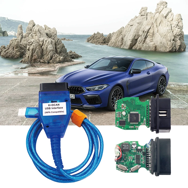 Диагностический Интерфейсный Кабель OBD2 Со Сканером K+CAN DCAN USB FT232RL Для BMW —