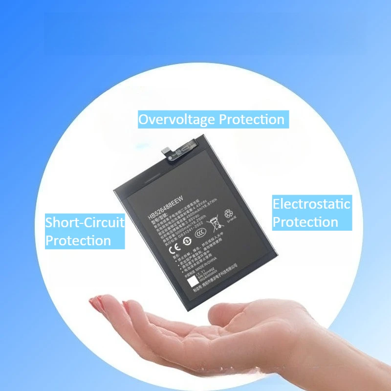 HB386590ECW ​ Аккумулятор для телефона 3750 мАч, замена для Huawei Honor 8X, Glory 20S, Play, Nova 10 Lite, Nova 34, 5T, Mate 20 Lite, P10 Plus (art.: 3920dadbea128) - 3920dadbea128
