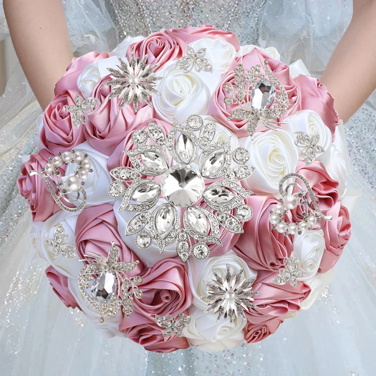 Темно-красная имитация шампанского атласная роза невеста подружки невесты с