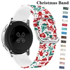 Ремешок Рождественский для Samsung Galaxy Watch 4 classicActive 2344 мм40 мм 4 6 ммS3браслет для Huawei GT-2-2e-3-Pro, 20 мм22 мм