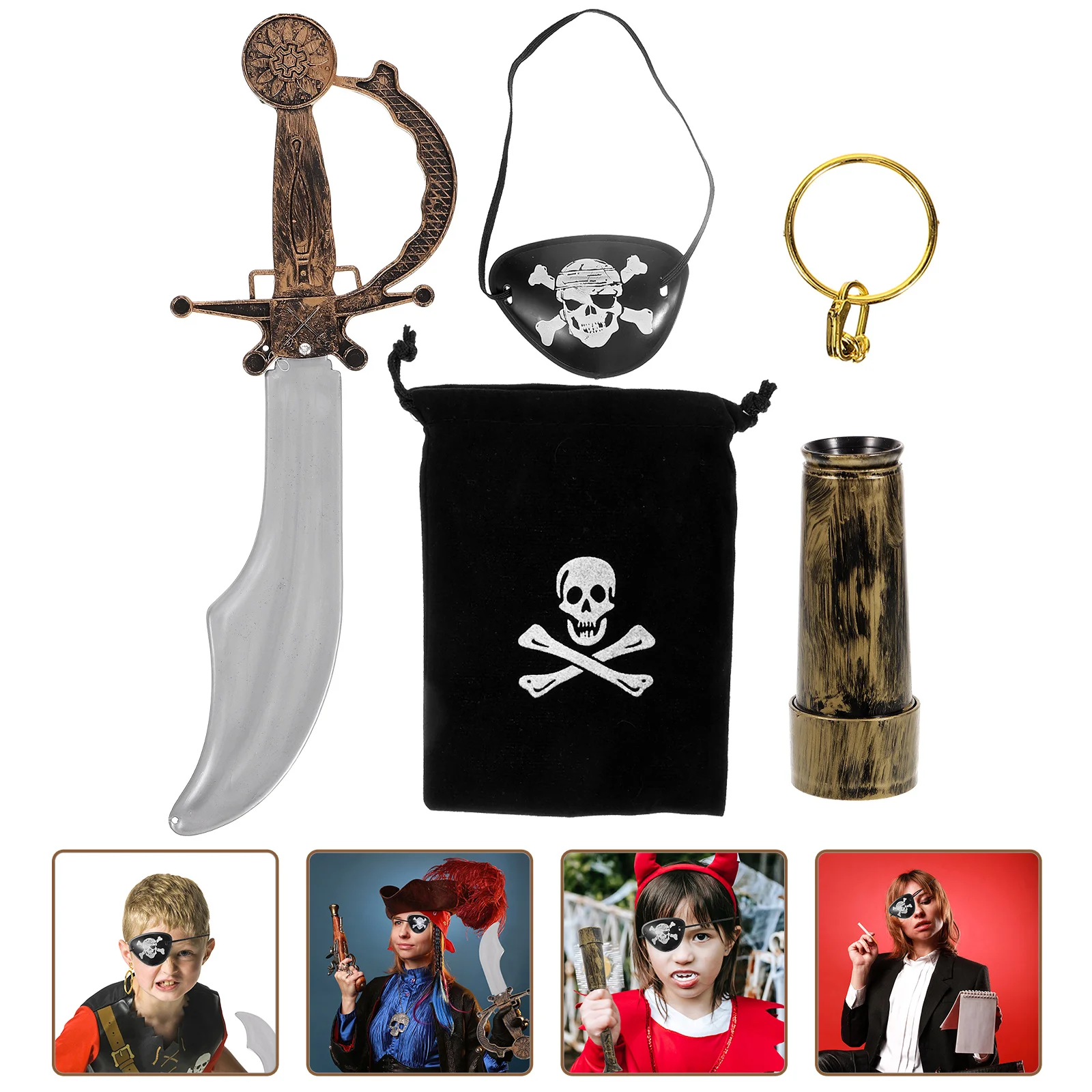 

Halloween Costume Pirate Party Prop Cosplay Festival Funny Accessories Favor Kid