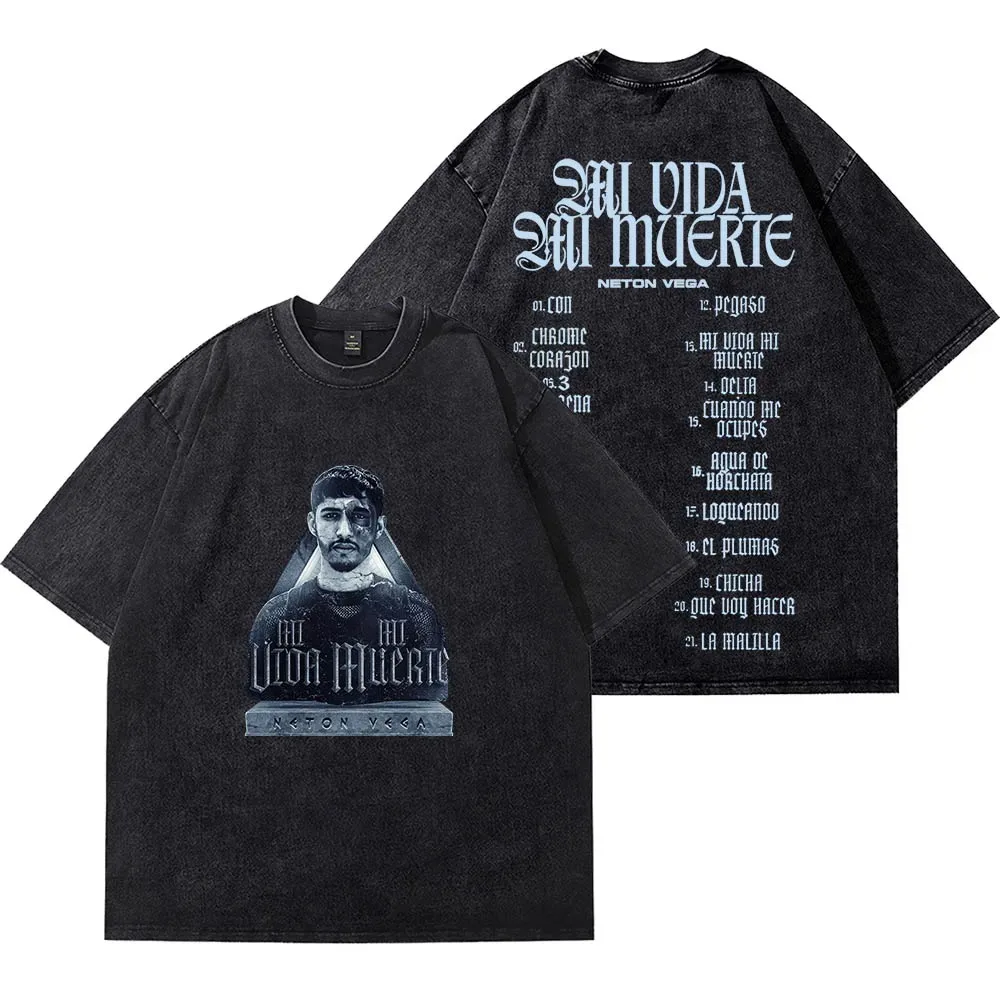 Neton Vega Mi Vida Muerte Merch футболки Summer унисекс модная повседневная футболка с короткими
