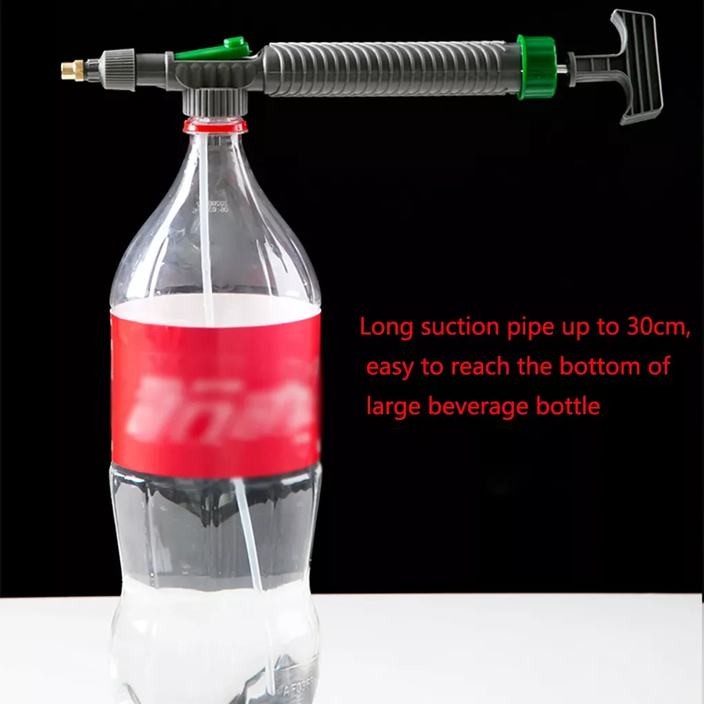 

Pressure Air Manual Sprayer Adjustable Drink Bottle Spray Head Nozzle Garden Watering Tool