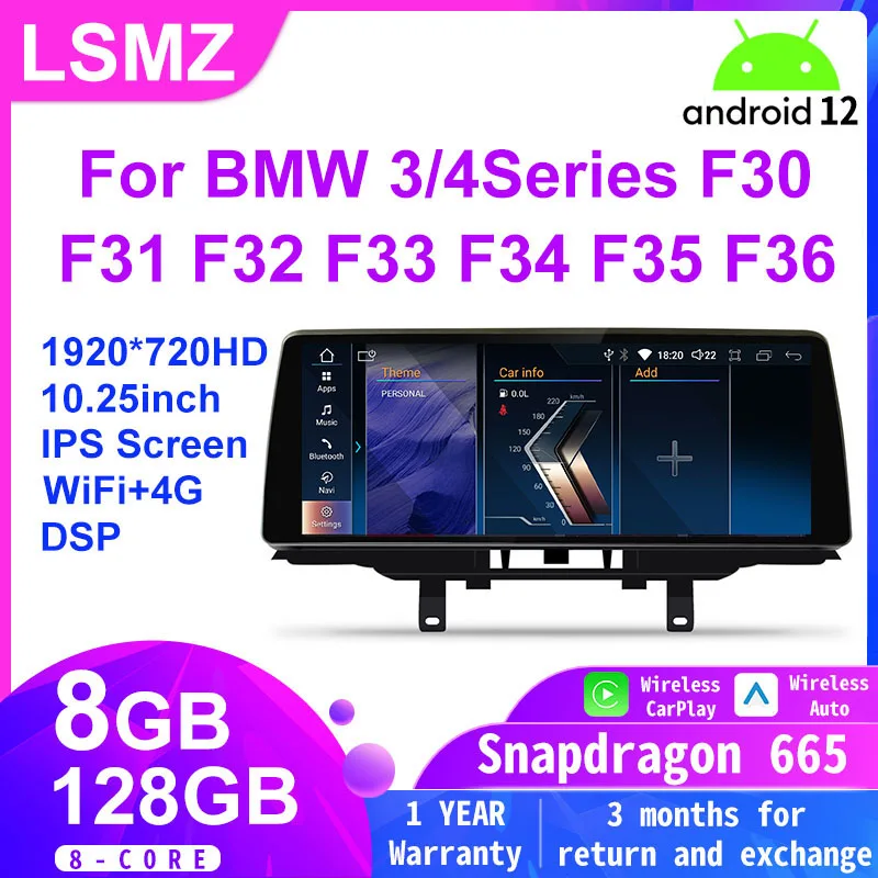 

Android 12 CarPlay For BMW 3 4 Series F30 F31 F32 F33 F34 F35 F36 Radio Car Multimedia Player GPS Stereo WIFI Head Unit