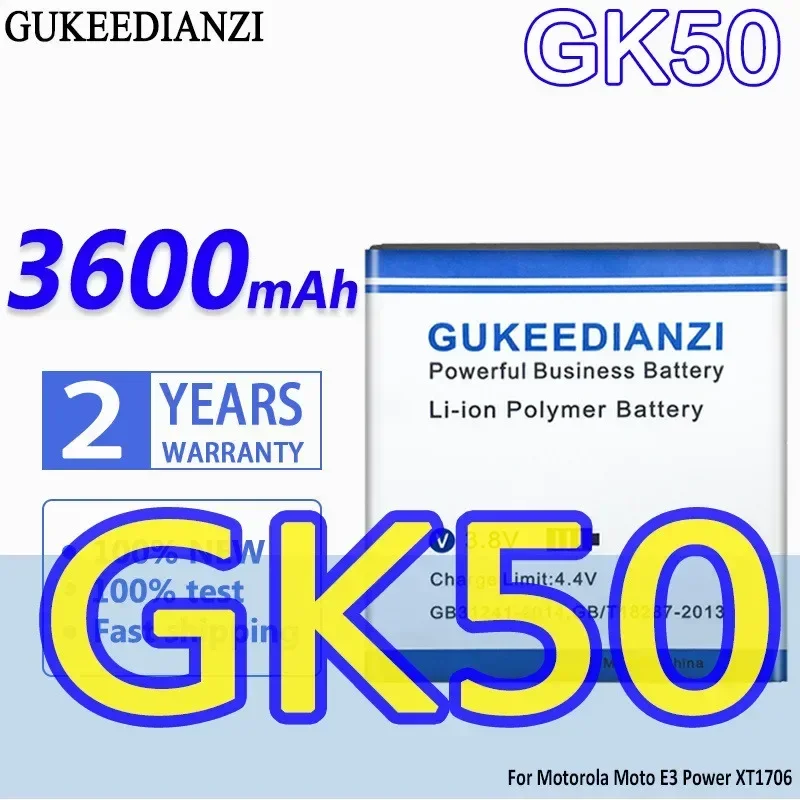 Аккумулятор GUKEEDIANZI большой емкости GK50 3600 мАч для Motorola Moto E3 Power XT1706 Аккумуляторы