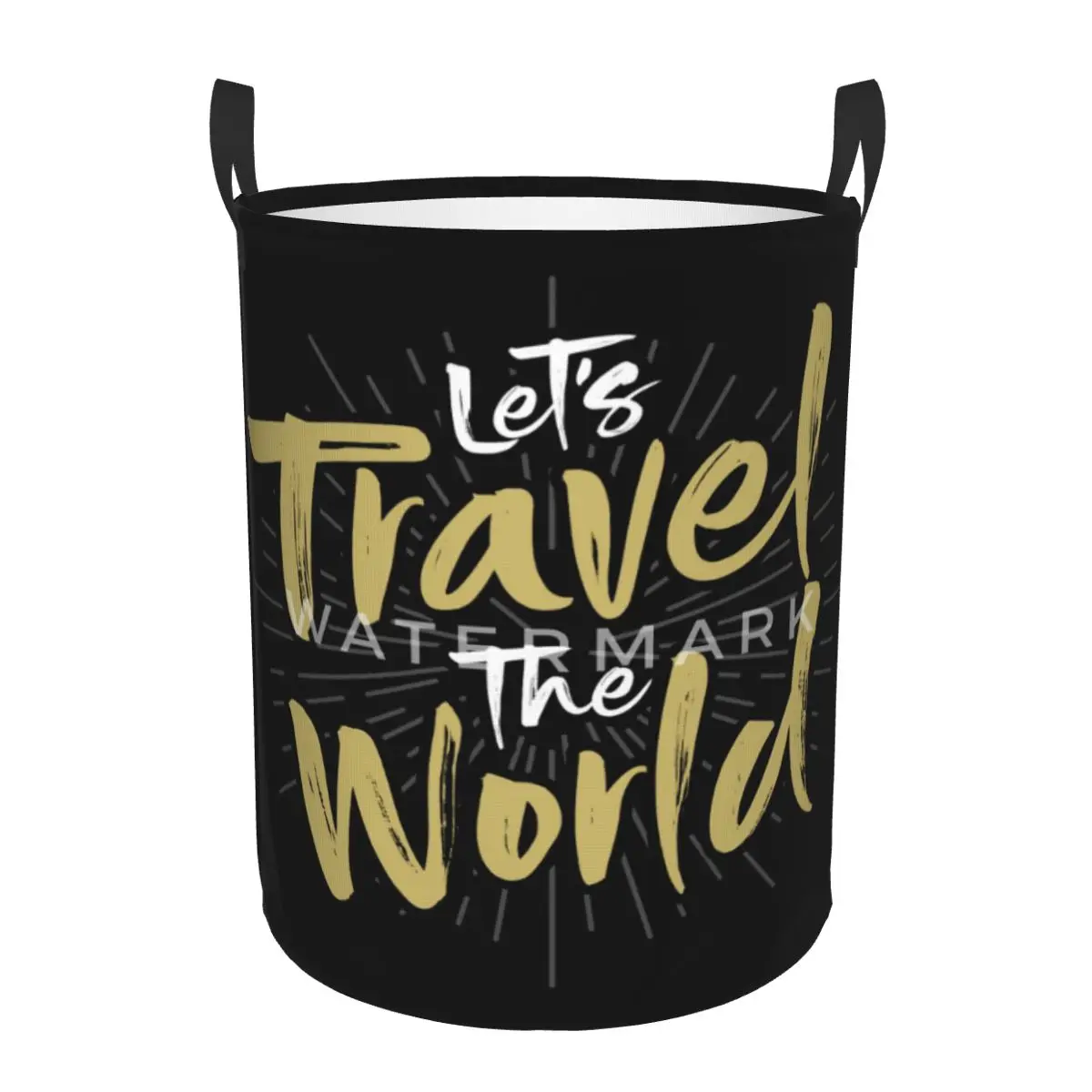 

Дорожная круглая корзина Let's Travel The World Bug, корзина для хранения, водонепроницаемая корзина для хранения одежды