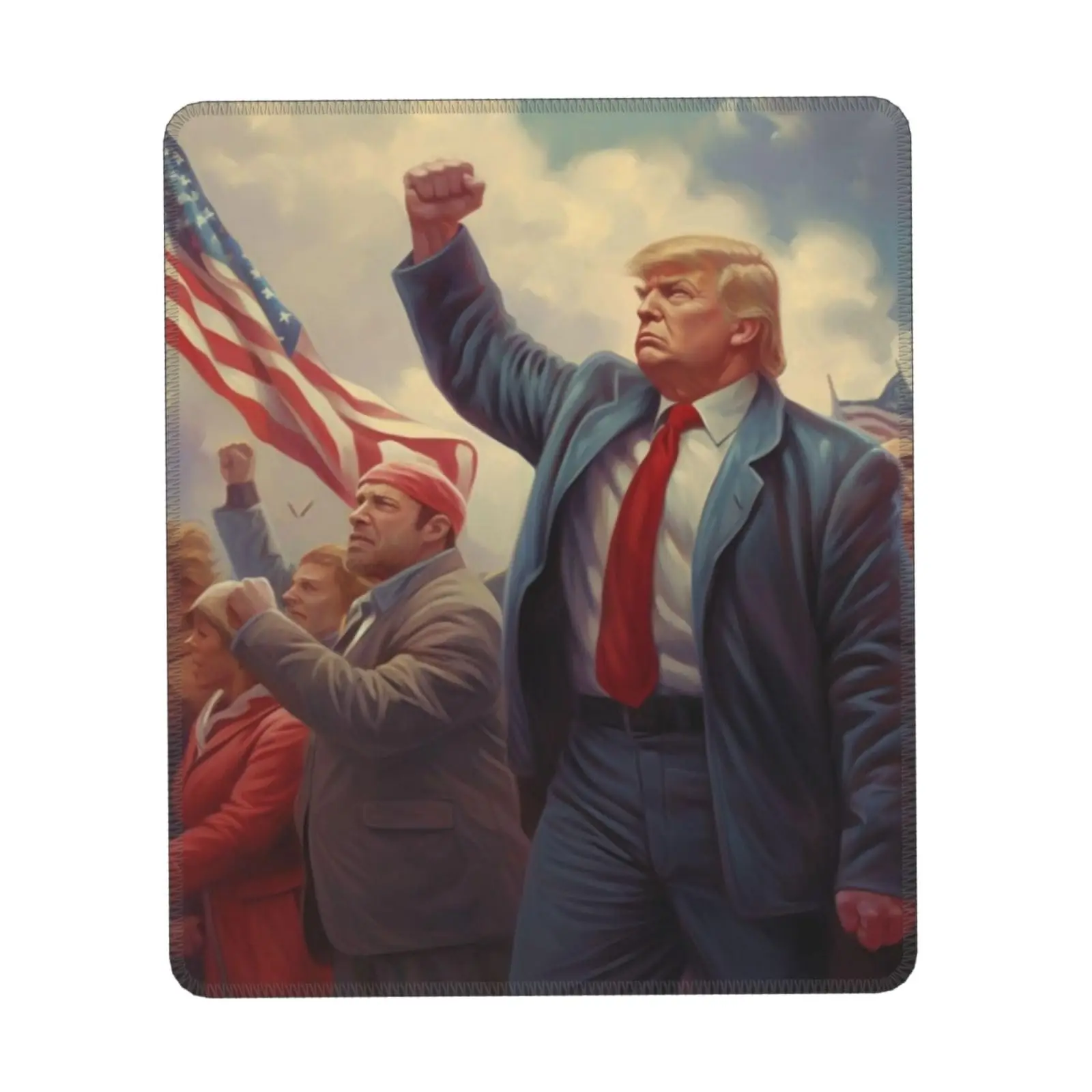 Fight Trump 2024 хит продаж квадратные коврики для мыши удобный игровой коврик