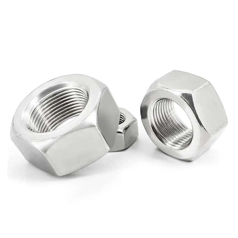 M4 M5 M6 M8 M10 M12 M14 ~ M24 DIN934 Шестигранная гайка с тонкой резьбой шаг нержавеющей стали 304