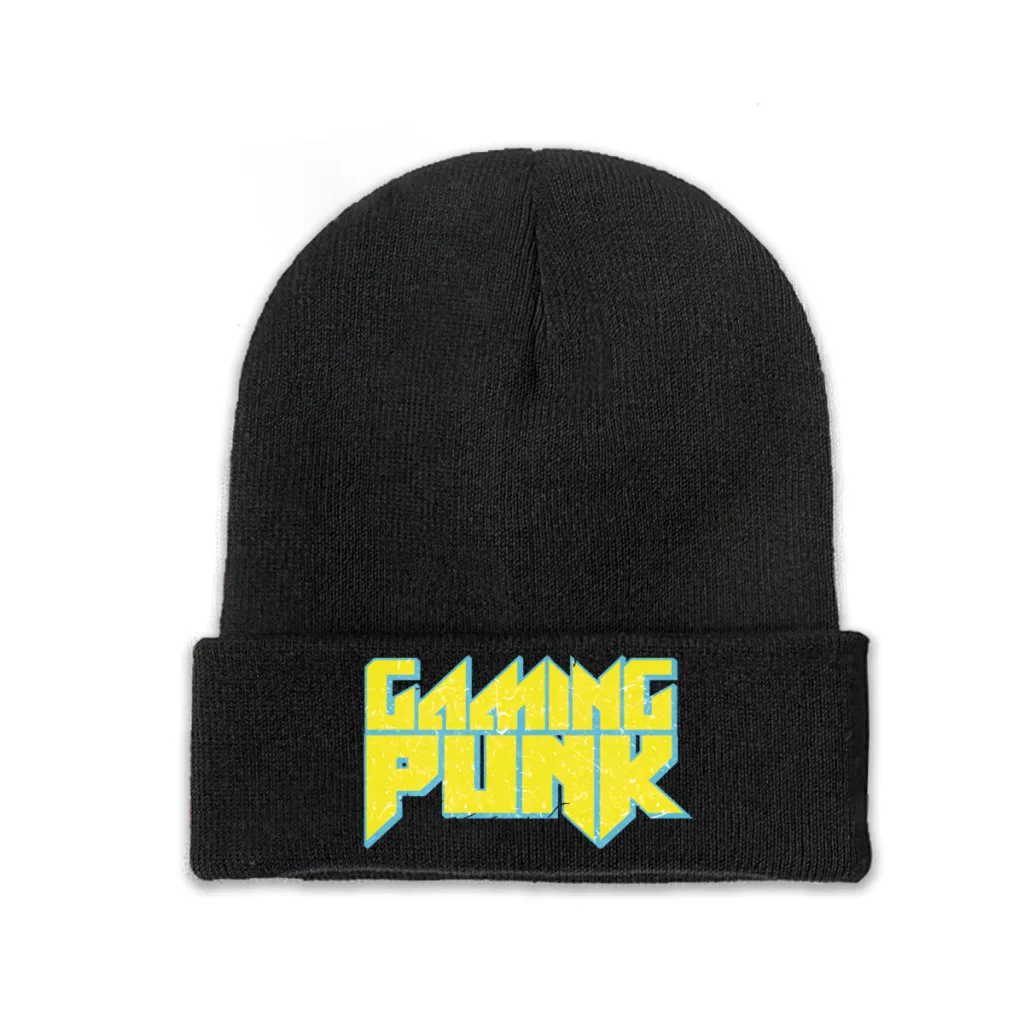Gamer Gaming Controller Skullies Beanies Caps Gaming Punk Knitted Winter Warm Bonnet Hats Unisex Ski Cap