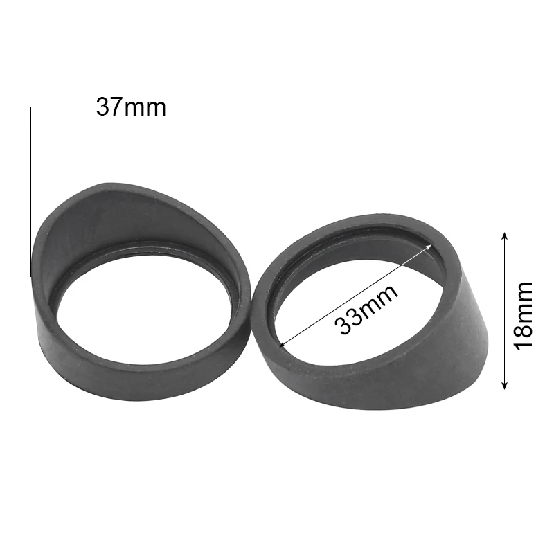 

Резиновые чашки для окуляров WALLY SKY OT004 черные