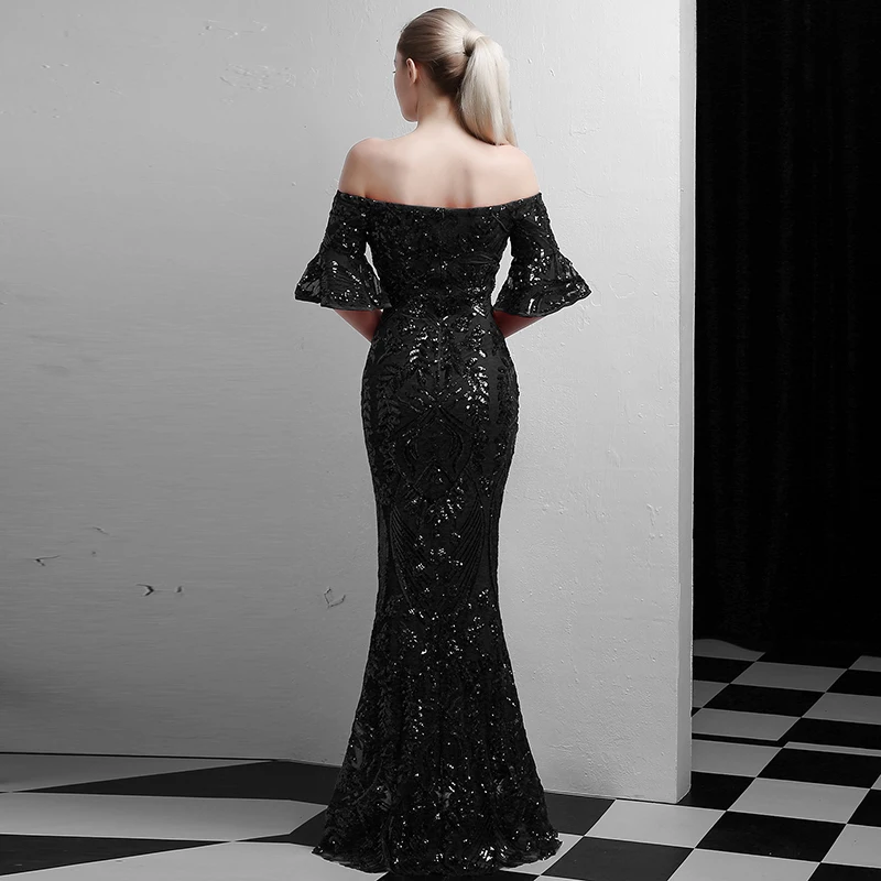 Соблазнительные женские платья с открытыми плечами и рукавами-фонариками