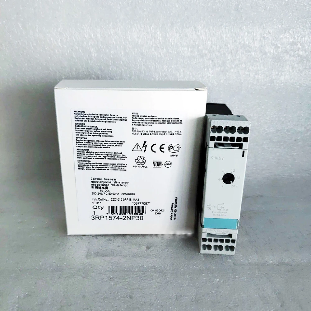 Новое реле времени переменного тока 3RP1574-2NP30 1S...20S 200-240 В
