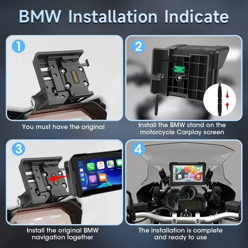 7-дюймовый экран Moto Carplay для BMW R1200GS ADV/R1250GS ADV/S1000XR мотоциклетная навигация GPS