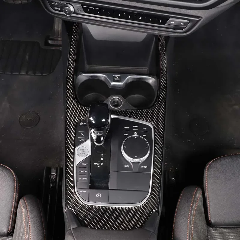 Для BMW 2 серии F44 2020-23 мягкая углеродная волоконная Автомобильная Центральная
