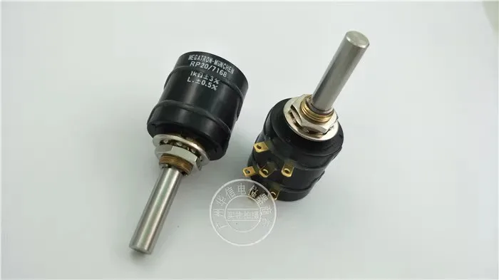 

Megatron-munchen RP20/71681K проводящий пластиковый потенциометр, двойной, ручка длиной 30 мм