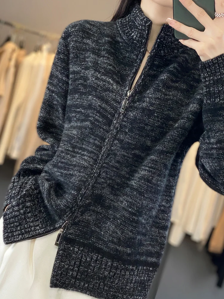 Европейские товары весенне-осенний флисовый кардиган женский свободный