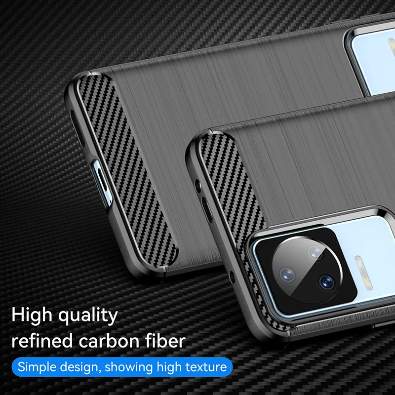 For Xiaomi Redmi K60E Case Redmi K60E Cover 6.67 Inch Carbon Fiber Shockproof Silicone Bumper For Redmi K60E K40 K50 K60 Pro