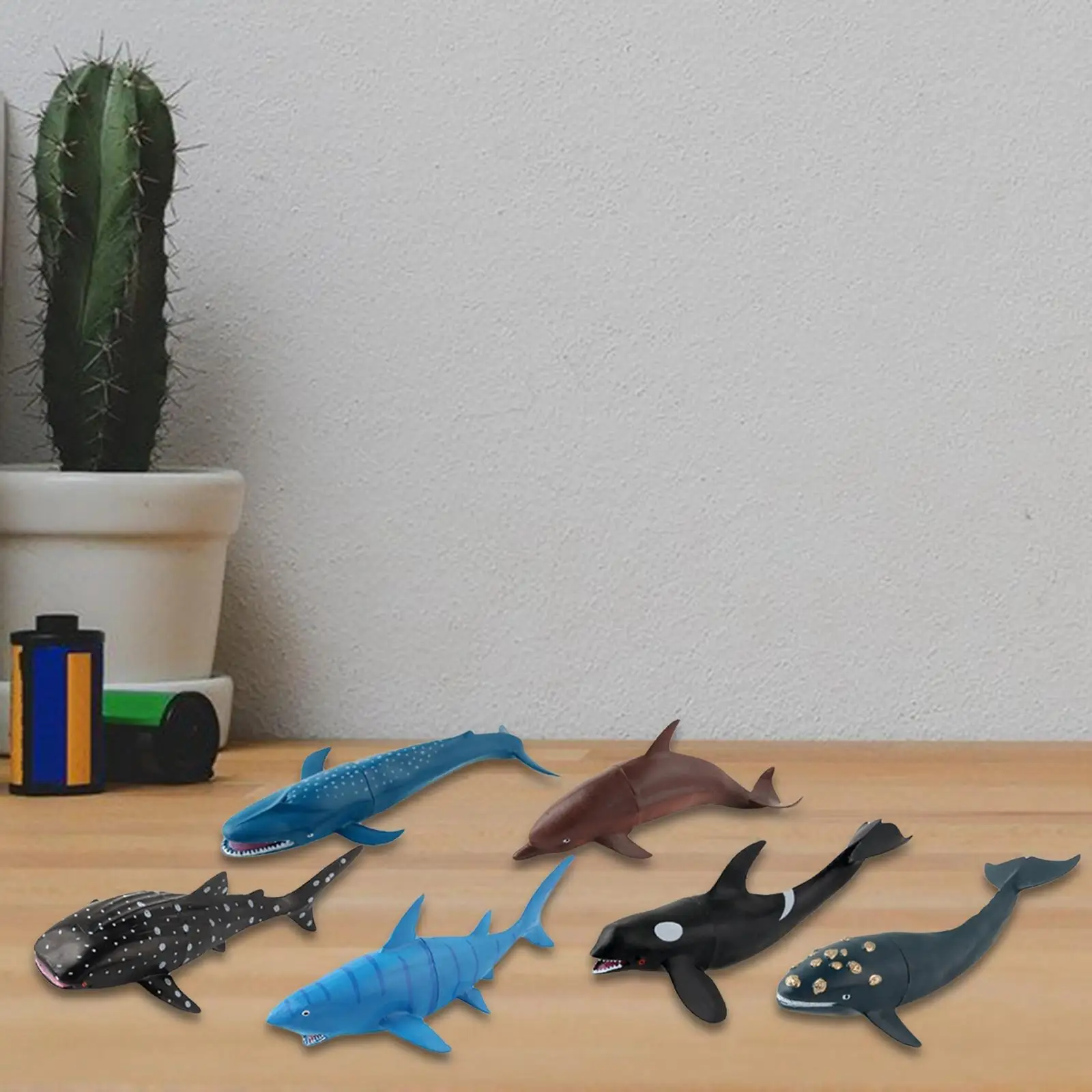 

Plastic Marine Animal Model Whale Shark Tigers Shark for Preschool Kids