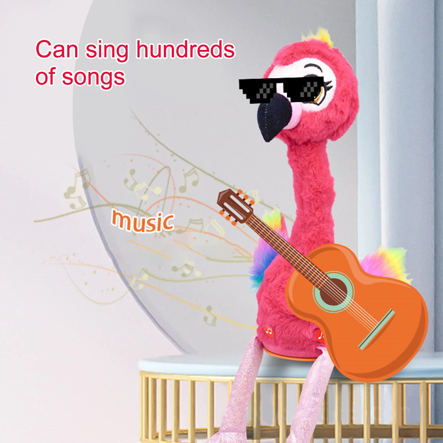 Интерактивный плюшевый танцующий животный 15 дюймов с 3 песнями включает в себя