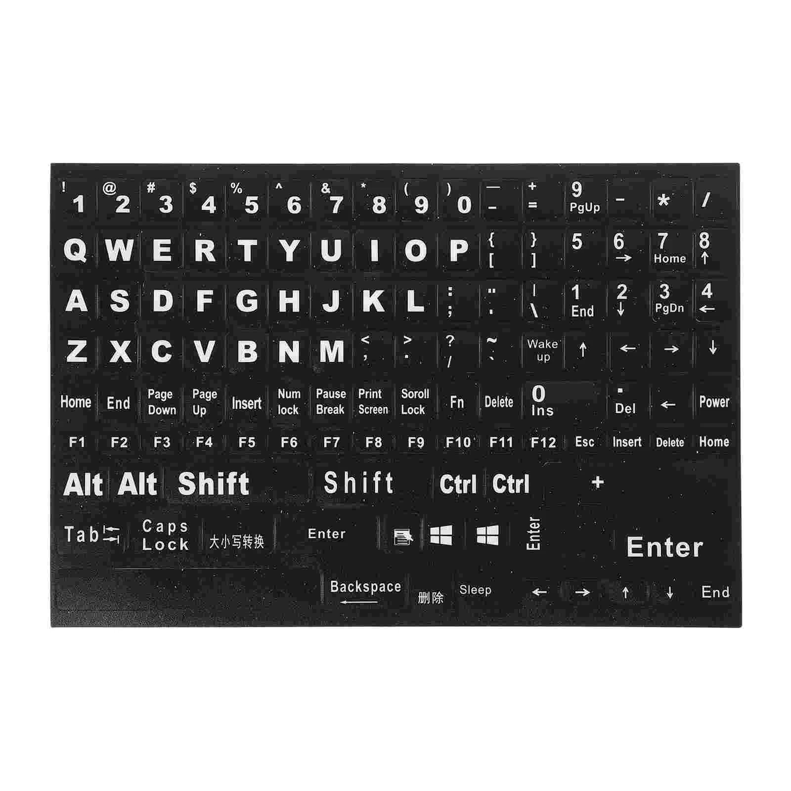 

Keyboard Stickers Laptop Letter Decals Replacement Labels Cover Dark The Glow Keycap Key Mechanical Skin Label Computer Letters