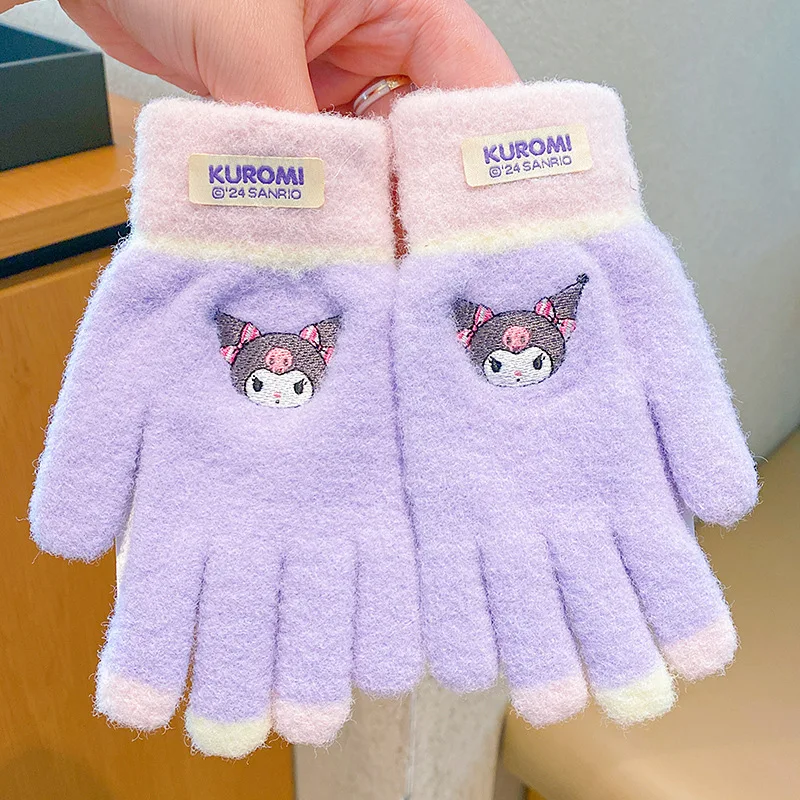 Kawaii мультфильм аниме Sanrio Cinnamoroll My Melody перчатки детские ветрозащитные теплые